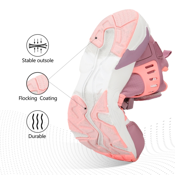 Boys Girls  Running Sneakers - DUSTY PINK - 5